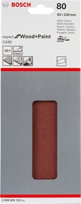 Letër gërryese Bosch C430, 115 x 280mm, granulim 120, paketo 10 copë