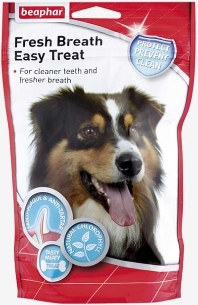 Trajtim dentar për qen Beaphar Fresh breath easy treat, 150g