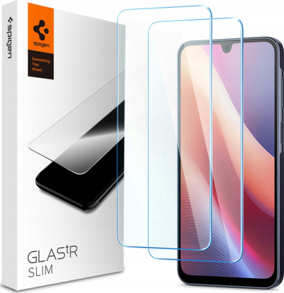 Mbrojtës ekrani Spigen Glas.tR Slim për Samsung Galaxy A16 A16 5G, xham i temperum, set 2 copë, transparent