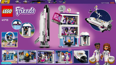 Set LEGO Friends 41713 Akademia Hapësinore e Olivias, për kalamajt 8+, shumëngjyrësh