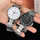 Orë dore Casio MTP-VT03D-1B, analog, çelik inox, cifër e zezë