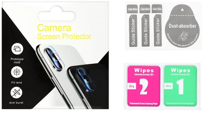 Mbrojtës xhami për kamerë ESR, iPhone 16e SE 4 2025, Full Cover, transparent