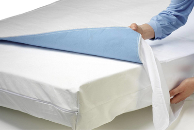 Mbrojtës dysheku Maximex Super Absorbent, me krahë, set 2 copë, blu e bardhë