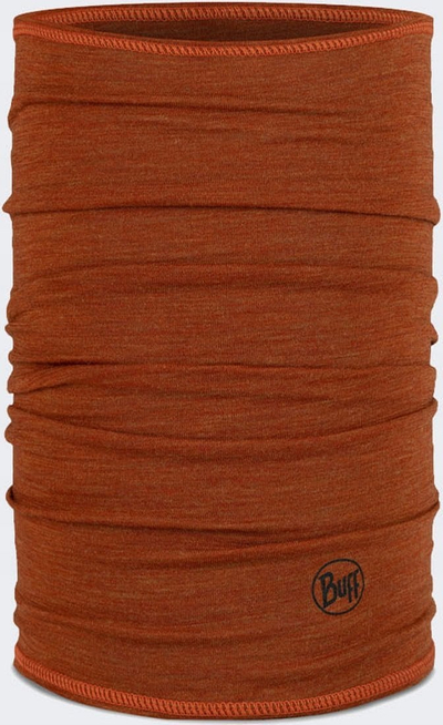 Shall për qafë Buff Merino Lightweight, 100% lesh merino, pa qepje, ngjyrë kanelle