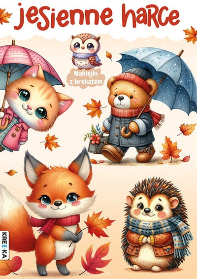 Libër ngjyrosës me ngjitëse Autumn Frolics, për fëmijë