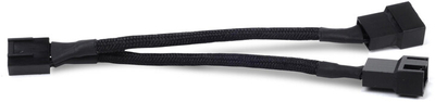 Kabllo ndarëse SilverStone CPF01 10cm PWM, e zezë