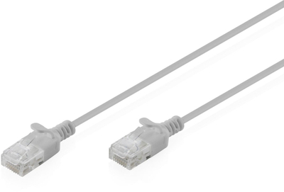Kabllo rrjeti Digitus Patchcord Slim Cat.6 U/UTP LSZH, 2m, e hirtë (DK-1618-020S)
