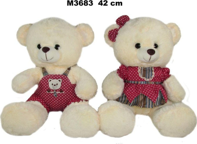 Arush pelushi Sunday Bikes Teddy Bear, 42 cm, me rroba, shumëngjyrësh