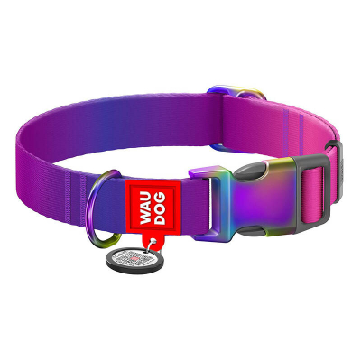 Qafore qeni Waudog Nylon, 15mm, 25-35cm, vjollcë