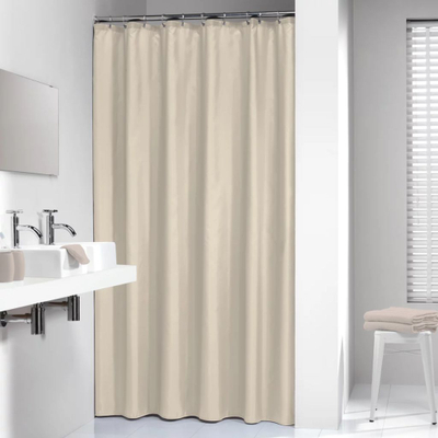 Perde dushi Sealskin Granada, 180 cm, që s’e kap uji, bezhë