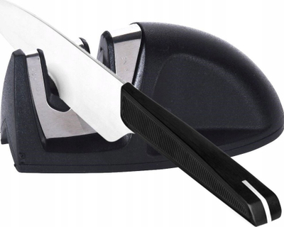Mprehës thikash Black Knife Sharpener, dorë, 9.5x5x4.5cm, i zi