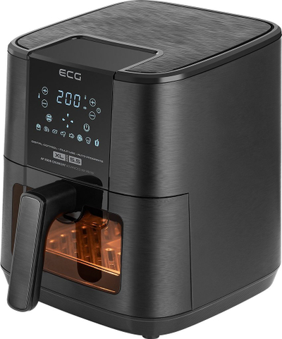 Фритеза на жежок воздух ECG Crunchy AF-5500, 5.5L, 1500W, црна