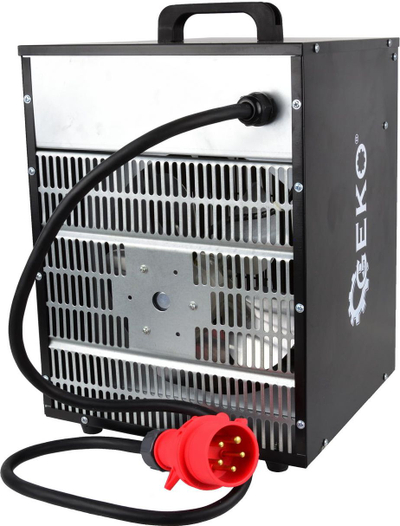 Електричен грејач со вентилатор GEKO 9kW, IP44, пренослив, син