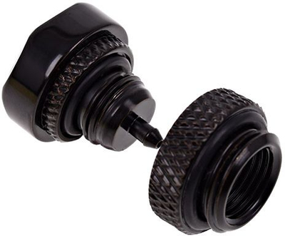 Valvul presjoni Alphacool Eiszapfen G1/4", për ftohje me ujë te kompjutri, metal, e zezë