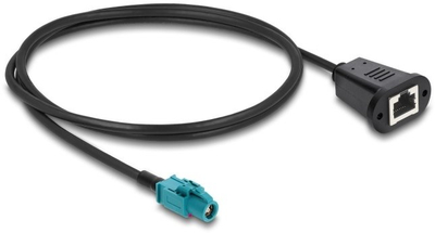 Кабел Car HiFi Delock, HSD Z женско на RJ45 женско, 1m, црна
