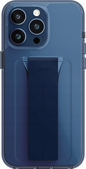 Kapak mbrojtës UNIQ Heldro Mount+ për iPhone 15 Pro Max, me stand, blu e errët