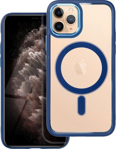 Këllëf silikoni Color Edge për iPhone 11 Pro, transparent, MagSafe, me magnet