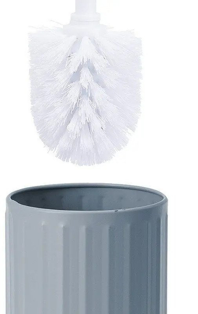 Furçë tualeti Bathroom Solutions me enë të mbyllur, metalike, gri