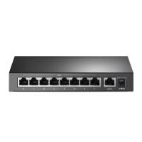 Мрежен прекинувач TP-Link TL-SF1009P, 9 порти 10/100Mbps, 8 PoE+ порти, десктоп