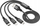 Kабел USB Hoco X76 3 во 1, Lightning Micro USB Type C, 1m, црна