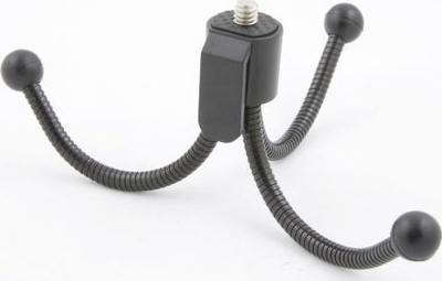 Tripod fleksibël për telefon Xrec, gjerësi 55-87mm, vidë 1/4", i zi