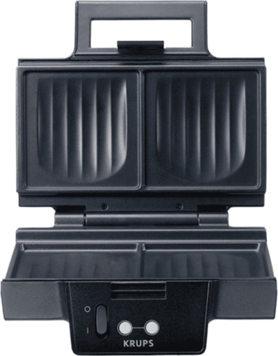 Tostier sanduiçesh Krups FDK452, 850W, pllaka 120×120 mm, i zi