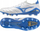 Këpucë futbolli Mizuno Morelia Neo Beta Elite MD, terren i fortë, lëkurë kanguri, të bardha blu