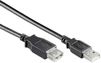 Kabllo zgjatues USB 2.0 Goobay, 1.8m, i zi