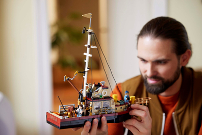 Set LEGO Jaws 21350, dioramë për tu ndërtu, për të rritur, me ngjyra të ndryshme