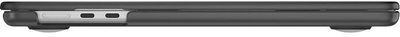 Тврдa футрола SmartShell за MacBook Air 15\" M2 M3 M4, Обсидијан
