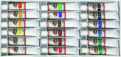 Set boje guash Maries 7318B, 18 ngjyra, 12 ml