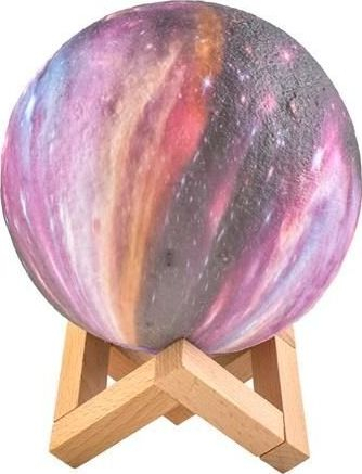 Ноќна ламба Месечина, 15cm, 16 бои, бела