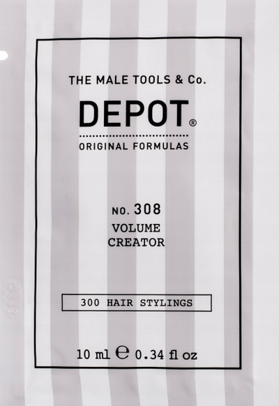 Xhel flokësh Depot No. 308 Volume Creator Gel, 10 ml, mbajtje e butë e lëvizshme
