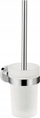 Set furçe tualeti Hansgrohe 41722000, montim në mur, përfundim kromi, e bardhë