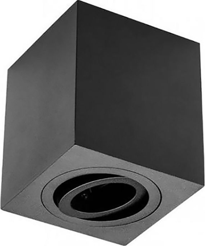 Llambë tavani GTV, 50 W, 90 x 90 x 115 mm, e zezë