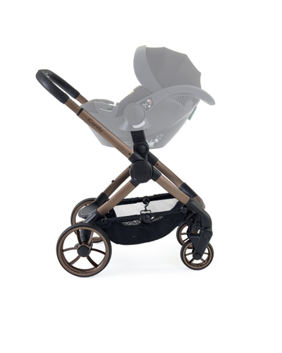 Karrocë bebe iCandy Peach 7 Pecan, set komplet, deri 25 kg, kafe e errët