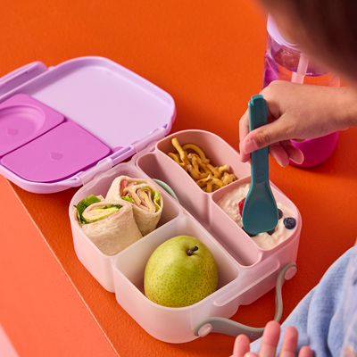 Set lugë pirunë për fëmijë b.box Compact, 2 copë, plastikë PP, Horizon