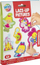 Libër kreativ për ngjyrosje dhe qepje Stringing Coloring Book, 6 figura, shumëngjyrësh