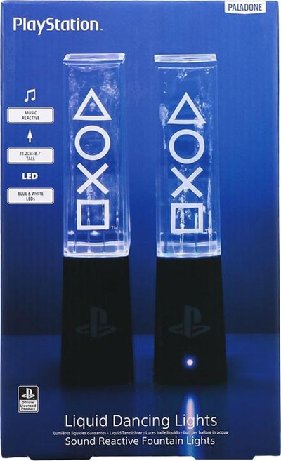 Dritë dekorative Paladone Playstation Liquid Dancing Lights, LED, me USB, shumëngjyrëshe