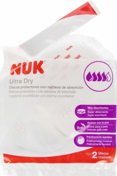 Перничиња за гради NUK Ultra Dry, 2 парчиња, за доење