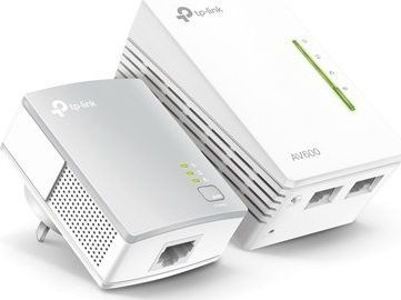 Set i transmetuesve të rrjetit Powerline TP-Link TL-WPA4221, 2 copa, të bardhë 