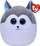 Lodër pelushi Ty Squish-A-Boos Slush the Husky, poliester, shumë e butë, shumëngjyrëshe