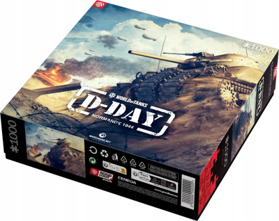 Puzzle Good Loot World of Tanks D Day, 1000 copa, shumëngjyrëshe