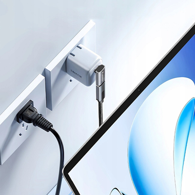 Adapter këndor USB C në USB C Wozinsky WPKF 01, 40Gb/s, 240W PD, gri