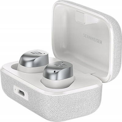 Слушалки во уво Sennheiser Momentum True Wireless 4, Bluetooth, ANC, бело и сребрено