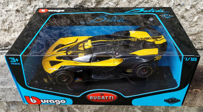 Maketi makinë Bburago 1:18 Bugatti Bolide, die-cast, e verdhë