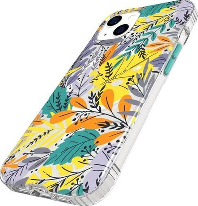 Kapak telefoni Tech21 Evo Art për iPhone 13, MagSafe, mbron nga rëniet 12ft, me lule shumëngjyrëshe