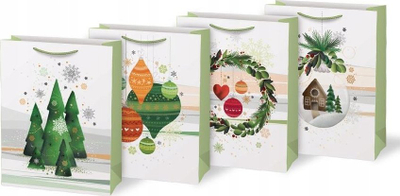 Qese dhurate MFP BN T Bag, 26x32x13.8cm, me figura festive, shumengjyreshe