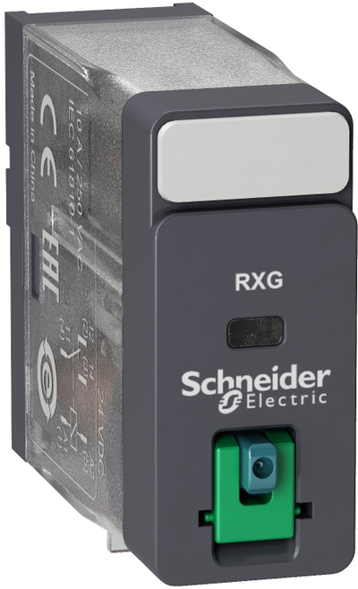 Relé Schneider Electric Harmony RXG11BD, spiralë 24V DC, 10A, SPDT, gri