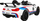 Makina elektrike Ramiz BMW M6 GT3, 131 cm, deri 30 kg, e bardhë